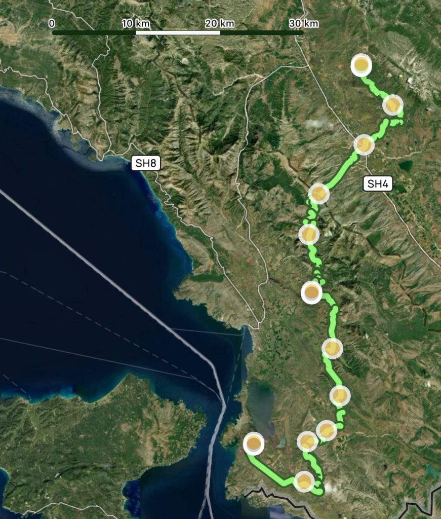 Ultra 4 Charity Albania 100km route